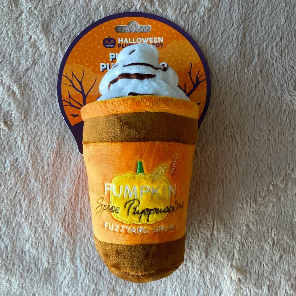Pumpkin Spice Puppacino Plush Toy!